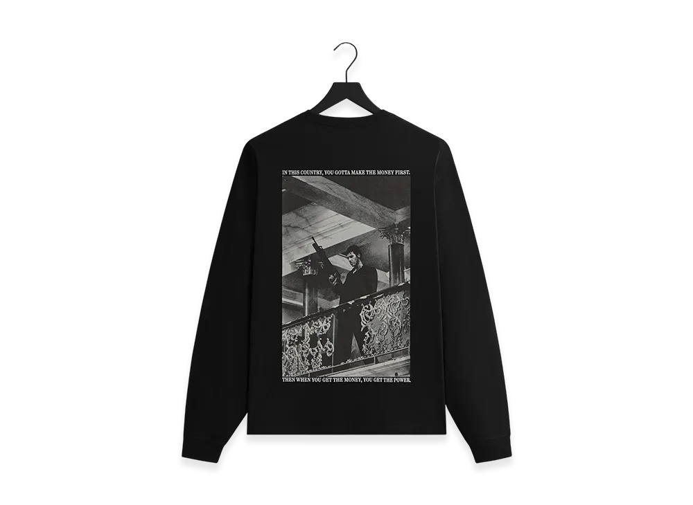Kith x Scarface Tony Vintage Long Sleeve Pocket Tee "Black"