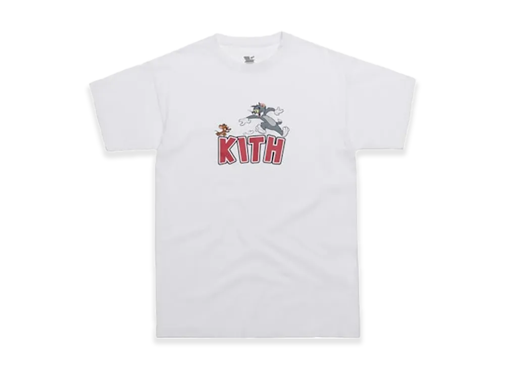 キス x トムアンドジェリー Tシャツ "ホワイト"