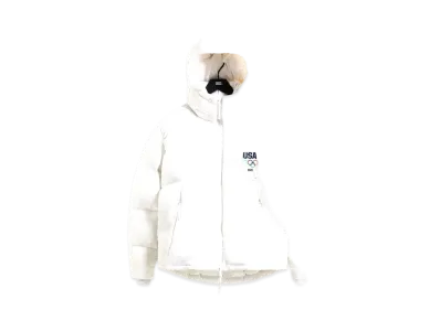 Kith x Team USA Olympic Midi Puffer "White"