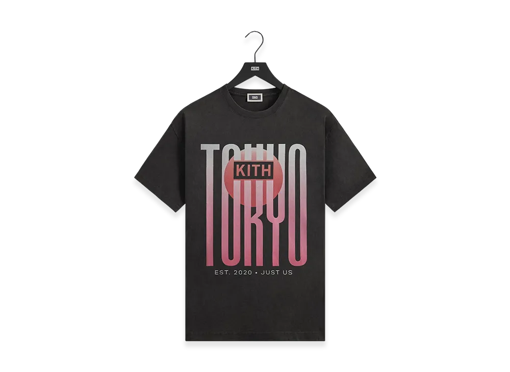 Kith Tokyo Classic Logo Vintage Tee "Black"