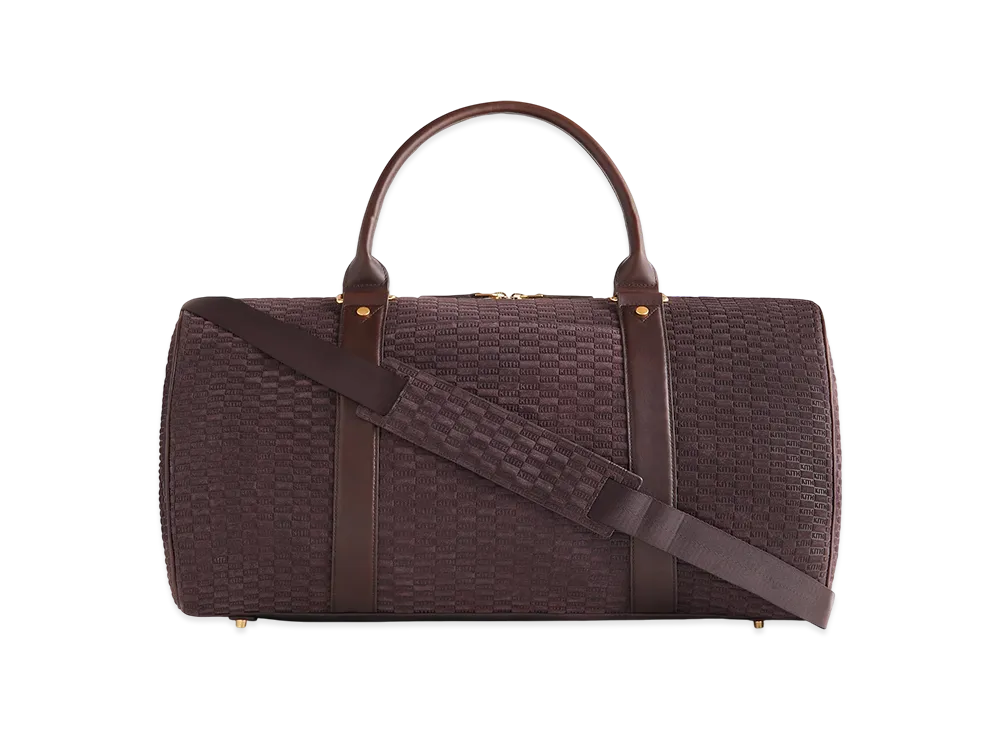 Kith Monogram Suede Traveler K55 Bag "Incognito"