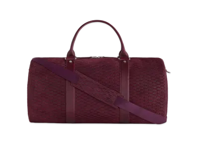 Kith Monogram Suede Traveler K55 Bag "Magma"