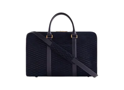 Kith Monogram Suede Traveler K40 Bag "Ink"