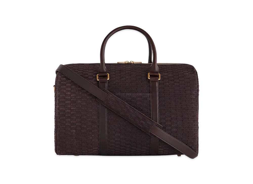 Kith Monogram Suede Traveler K40 Bag "Incognito"