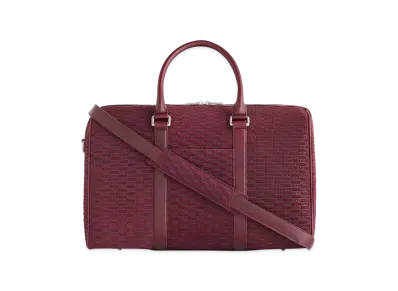 Kith Monogram Suede Traveler K40 Bag "Magma"