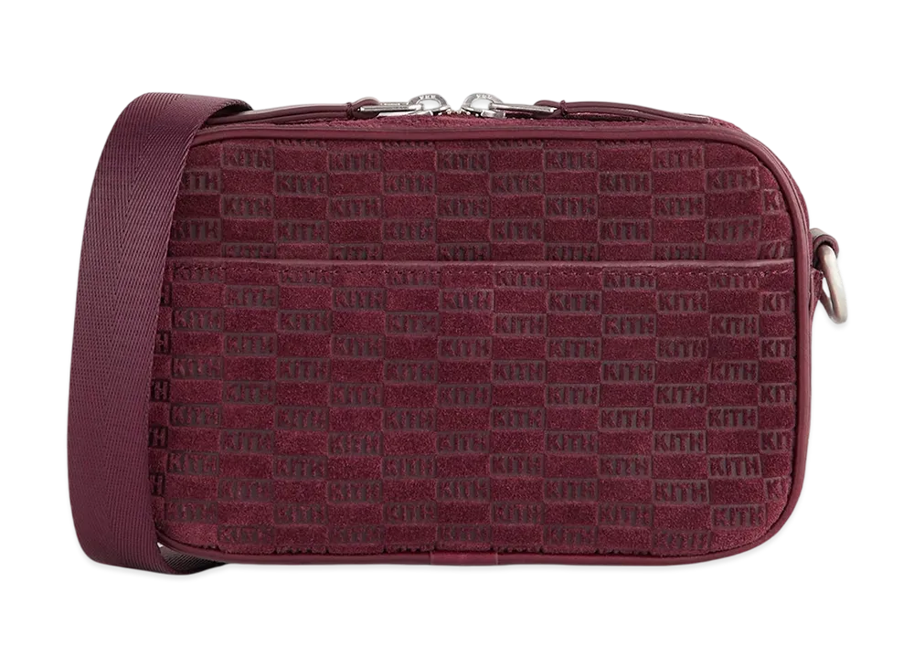 Kith Monogram Suede Crosswalk K20 Bag "Magma"