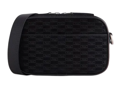 Kith Monogram Suede Crosswalk K20 Bag "Black"