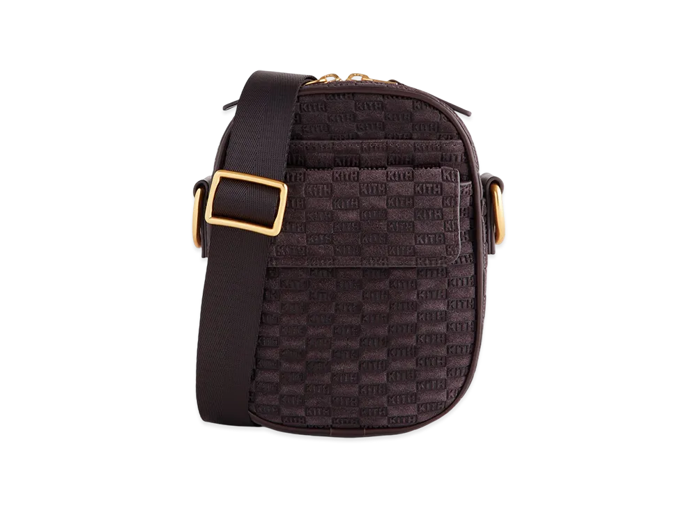 Kith Monogram Suede Passenger K15 Bag "Incognito"