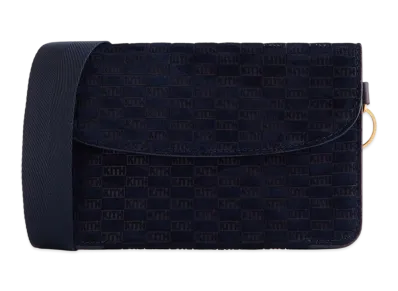 Kith Monogram Suede Envelope K20 Bag "Ink"
