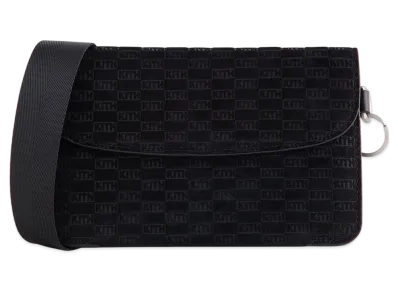 Kith Monogram Suede Envelope K20 Bag "Black"