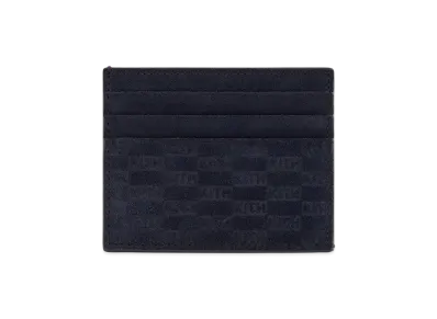 Kith Monogram Suede Card Holder "Ink"