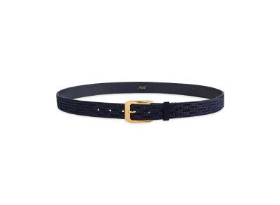 Kith Monogram Suede Leather Belt "Ink"