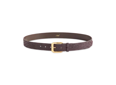 Kith Monogram Suede Leather Belt "Incognito"