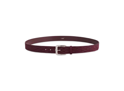 Kith Monogram Suede Leather Belt "Magma"