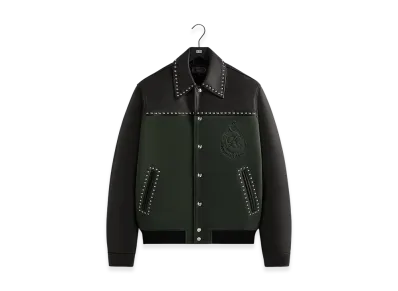 Kith Leather Combo Varsity Jacket "Machine"