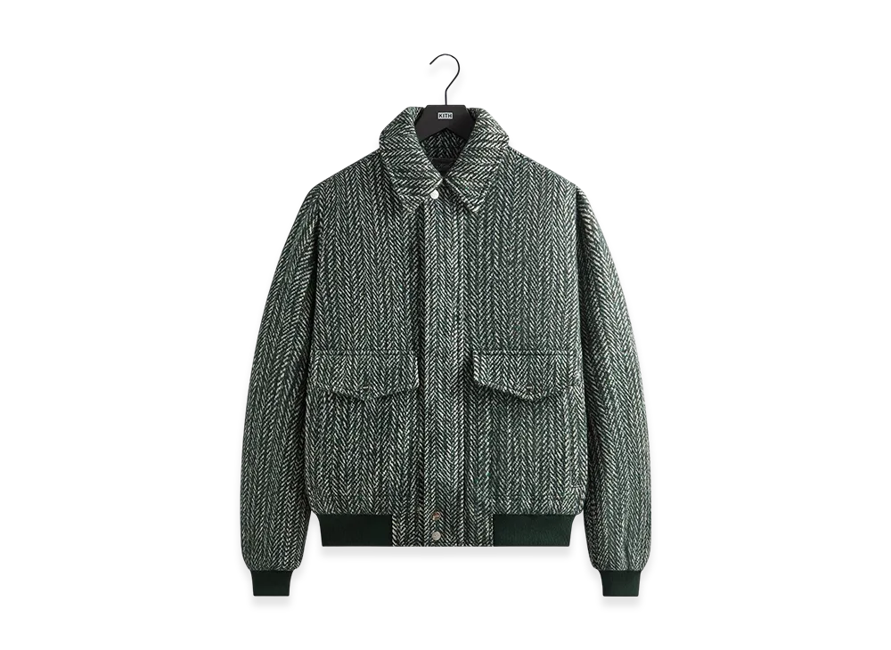 Kith Herringbone Hawthorne Flight Jacket "Stadium"