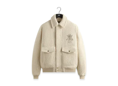 Kith Boucle Hawthorne Flight Jacket "Sandrift"