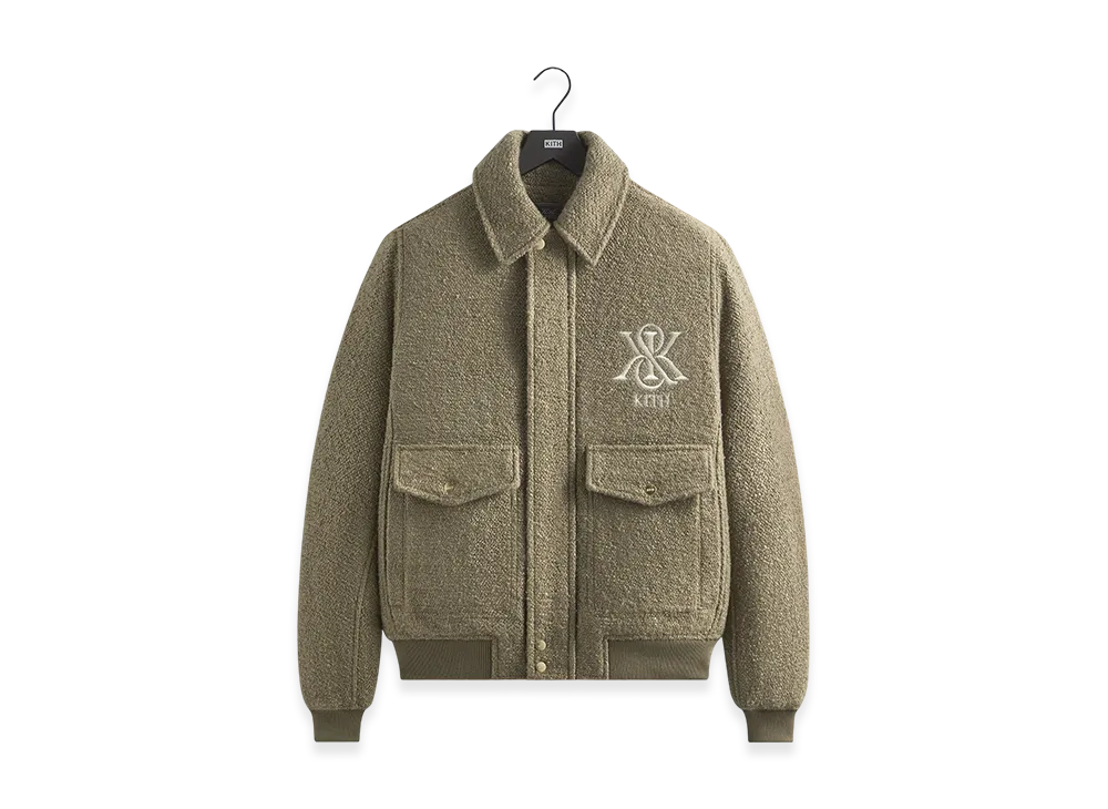 Kith Boucle Hawthorne Flight Jacket "Palomino"