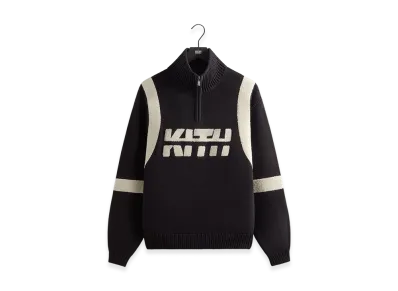 Kith Racer Quarter Zip Wyona Sweater "Black"