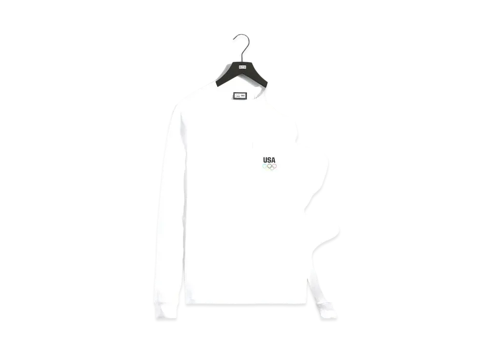 Kith x Team USA L/S Pocket Tee "White"