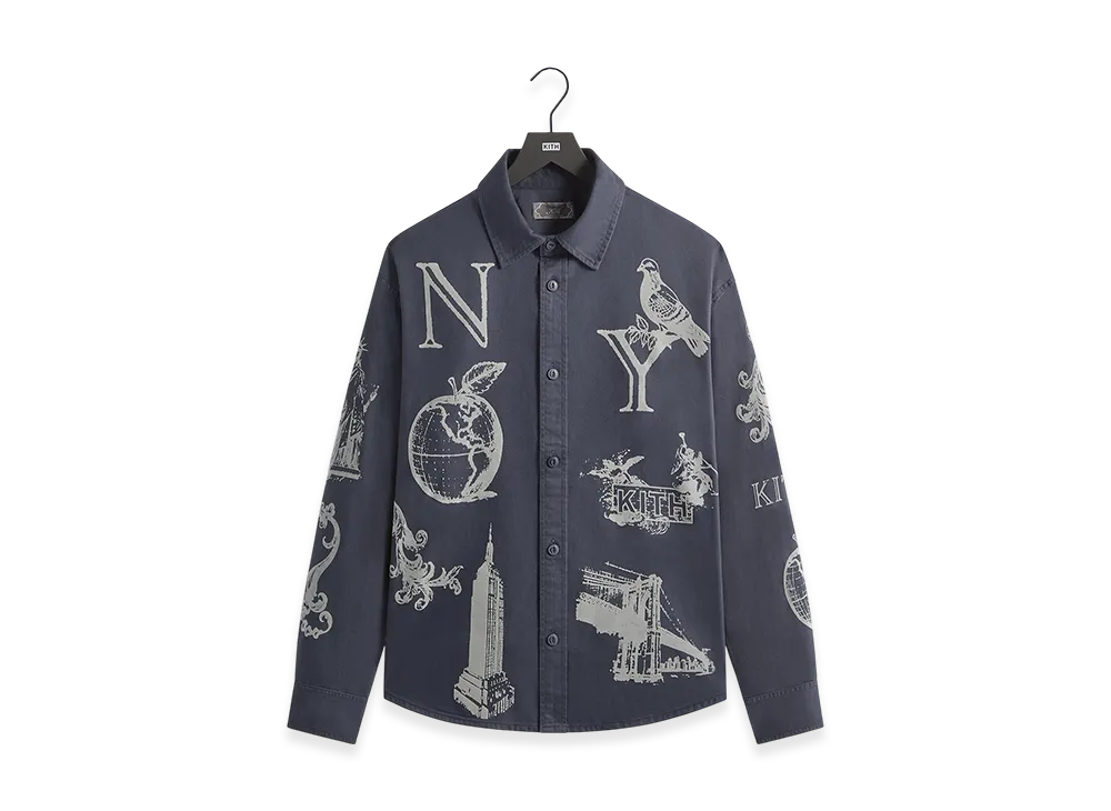 Kith NY Symbols Graphic Apollo Shirt "Nocturnal"