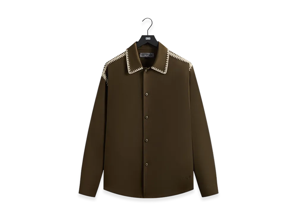 Kith Crochet Detail Apollo Shirt "Moss"