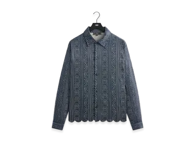 Kith Isaac Microsuede Long Sleeve Button Down "Nocturnal"
