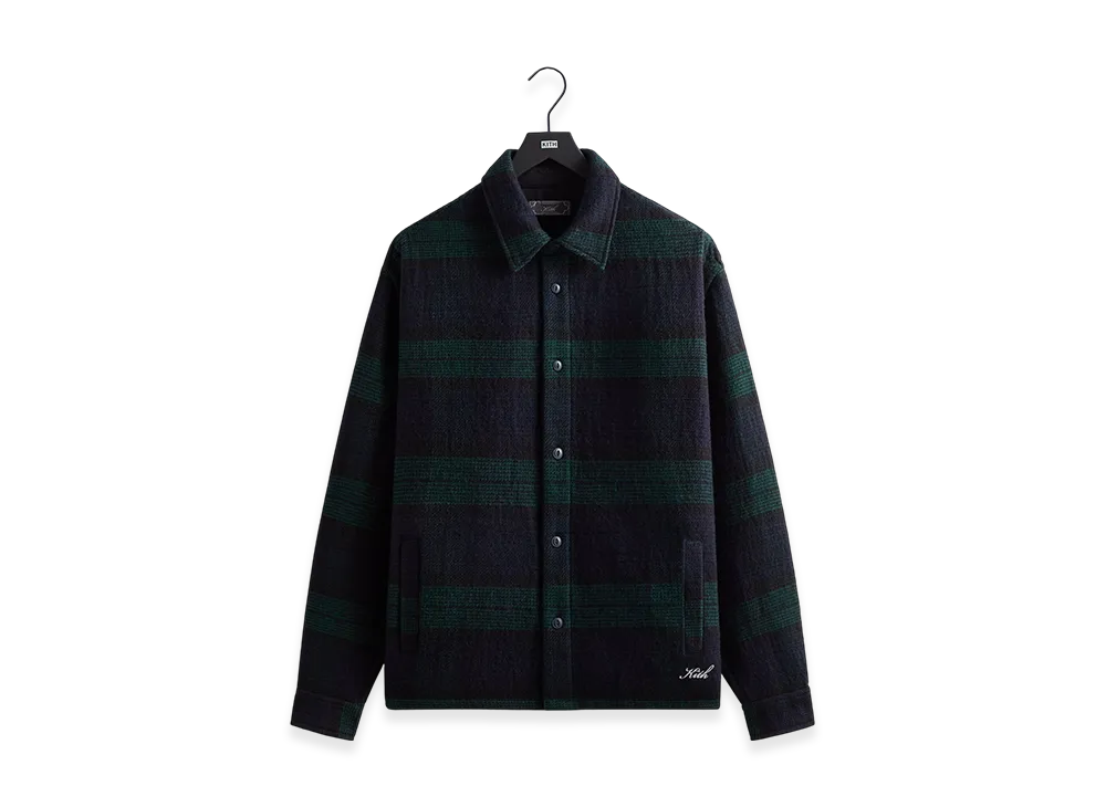 Kith Textured Plaid Isaiah Buttondown "Nocturnal"