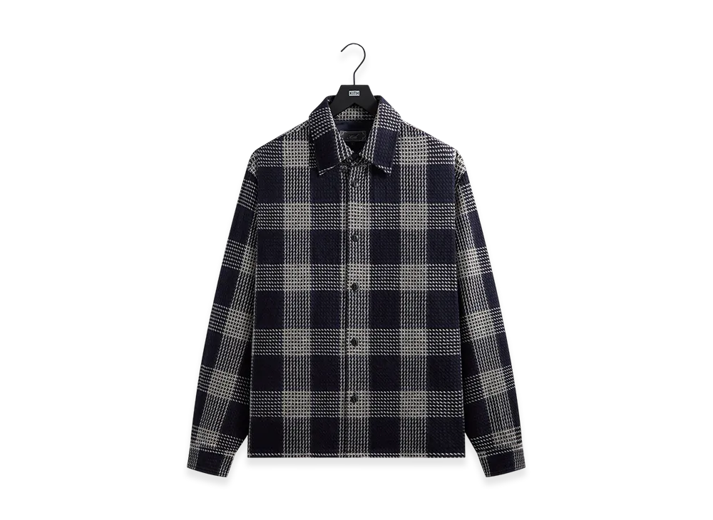 Kith Textured Plaid Deon Shirt "Nocturnal"