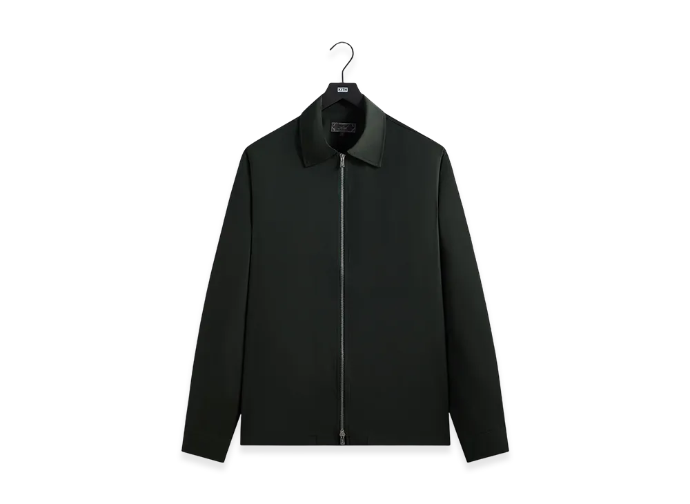 Kith Tropical Wool Marquis Zip Up Shirt "Stadium"