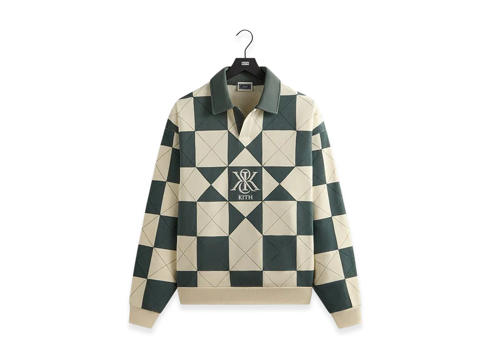 Kith Geo Quilted Nelson Rugby "Sandrift"