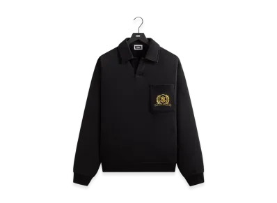 Kith x &Kin Crest Gilded Crest Collared Rugby "Black"