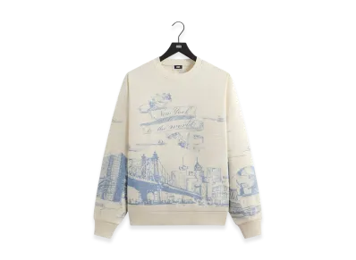 Kith New York Toile Nelson Crewneck "Sandrift"