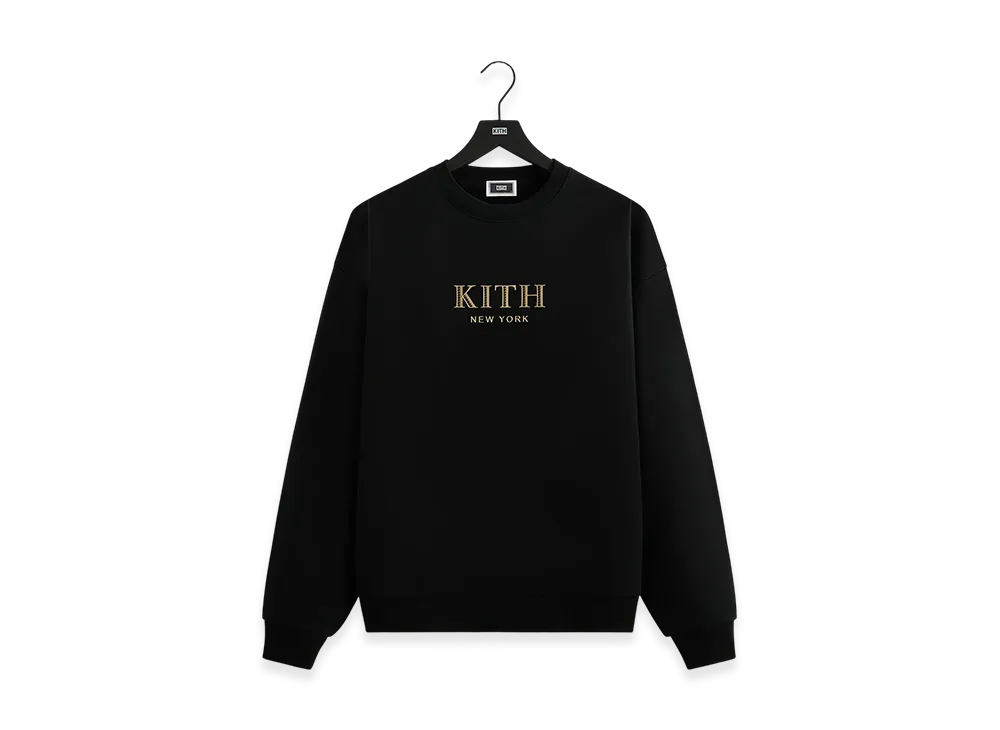 Kith New York Gilded Nelson Crewneck "Black"
