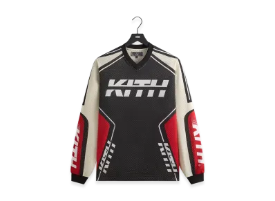 Kith Moto Mesh Long Sleeve Donovan Tee "Black"