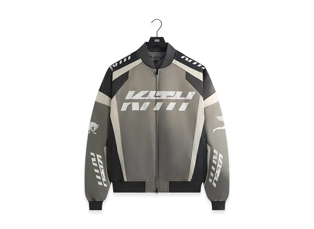 Kith Racing Nylon Bomber Jacket "Steel"
