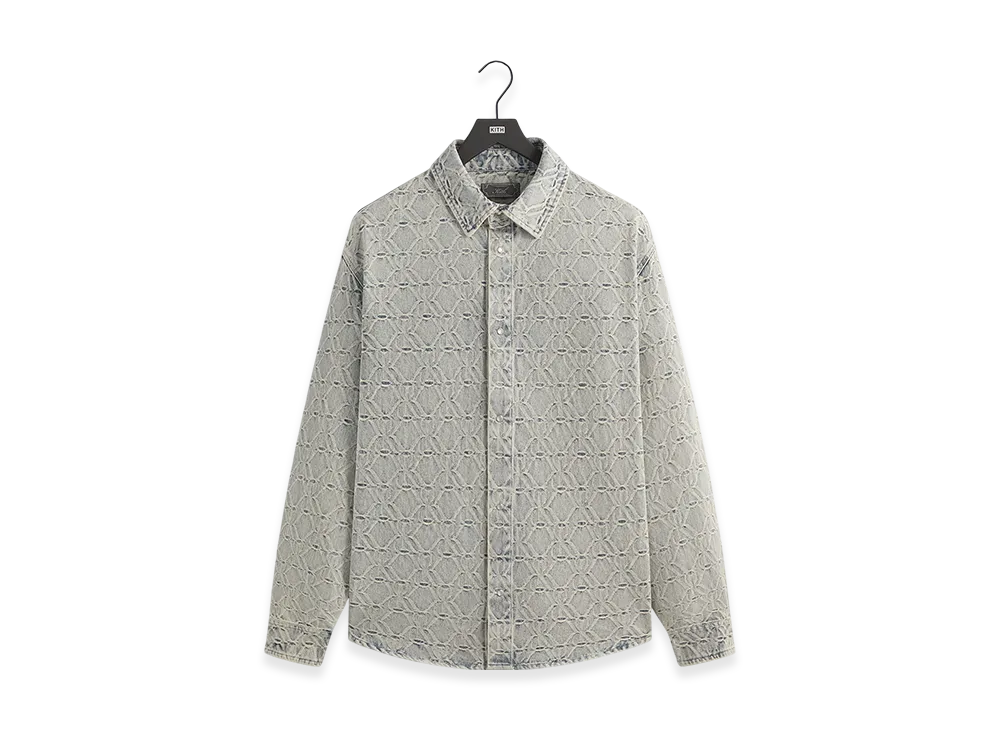 Kith Jacquard Crest Denim Apollo Shirt 