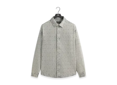 Kith Jacquard Crest Denim Apollo Shirt "Atom"