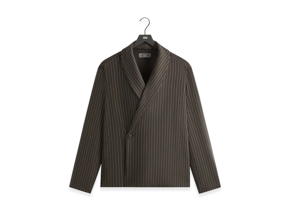 Kith Double Weave Long Sleeve Thompson Crossover Shirt "Kindling"