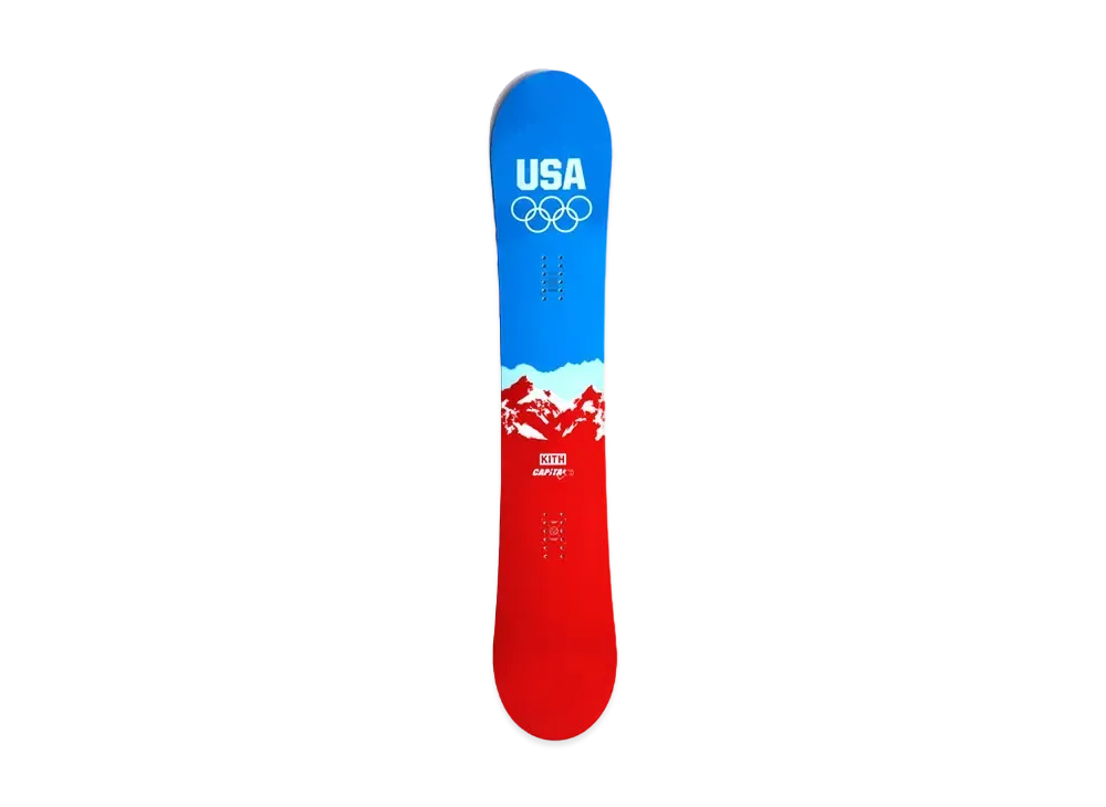 Kith x Team USA x Capita V2 158 Snowboard "Blue / Red"
