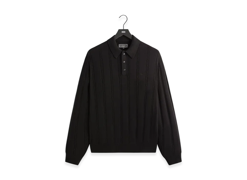 Kith Tilden Long Sleeve Pullover "Black"