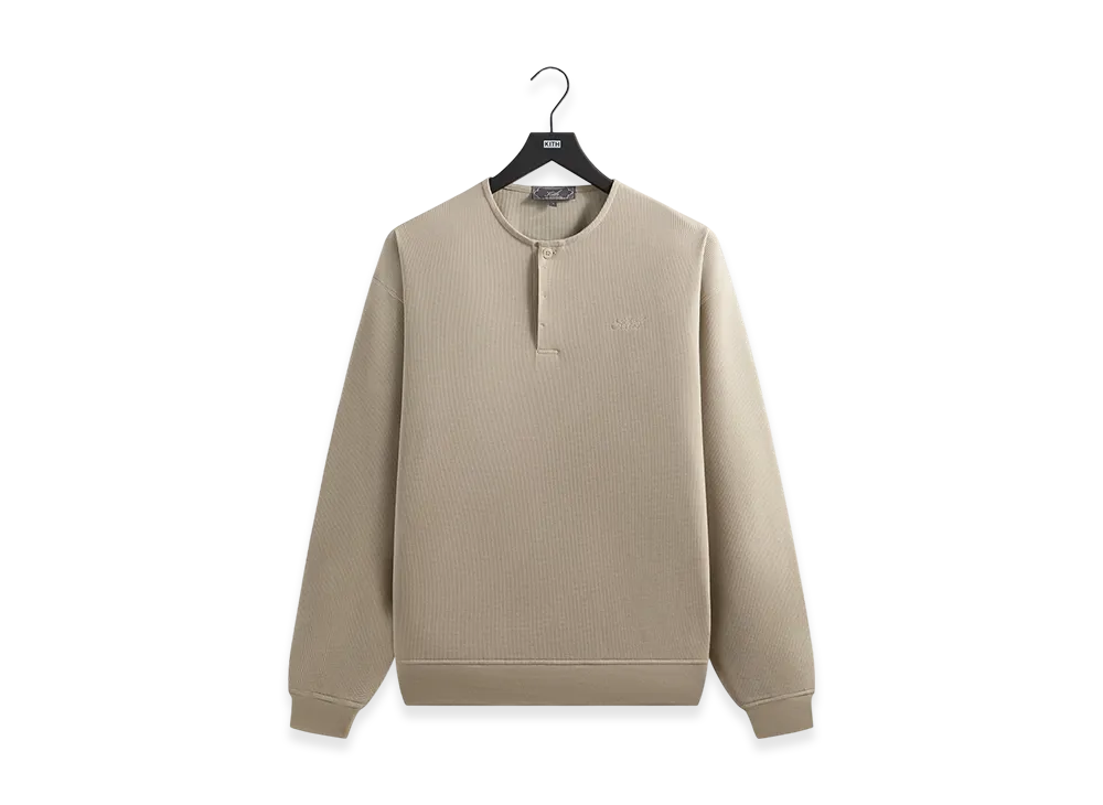 Kith Micro Waffle Colby Pullover "Plaster"