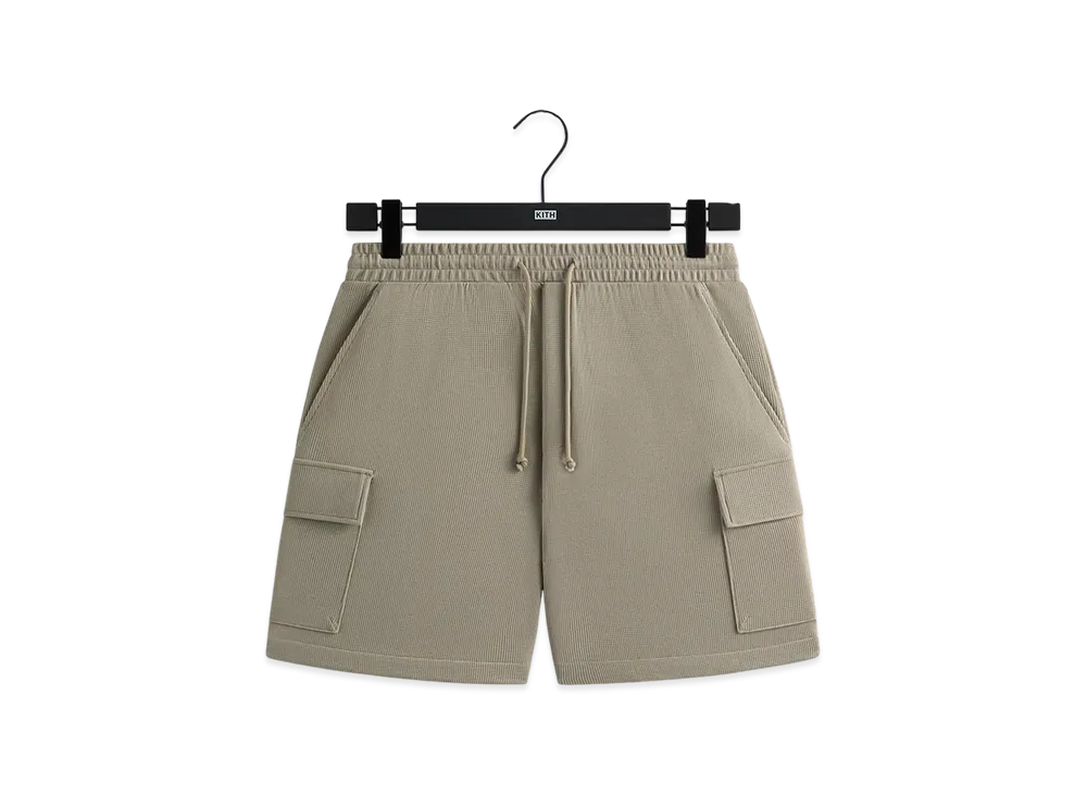 Kith Micro Waffle Fairfax Cargo Shorts "Plaster"