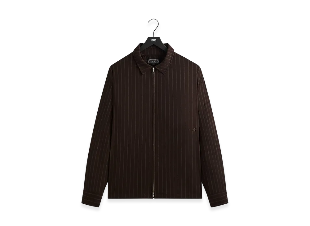 Kith Flannel Marquis Zip Up Shirt "Kindling"