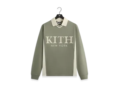 Kith Pique Long Sleeve Tap Polo "Scene"