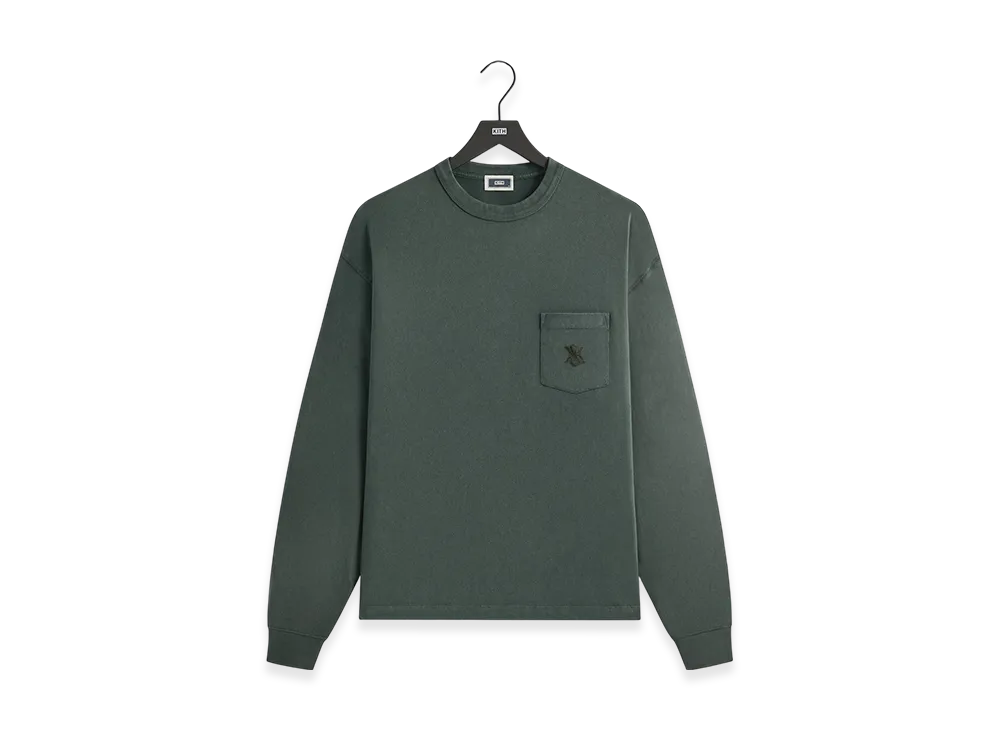 Kith Sueded Jersey Long Sleeve Leonard Pocket Tee "Machine"