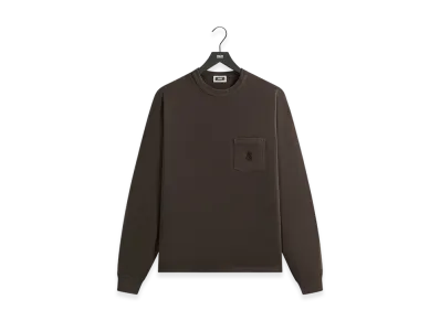 Kith Sueded Jersey Long Sleeve Leonard Pocket Tee "Derby"
