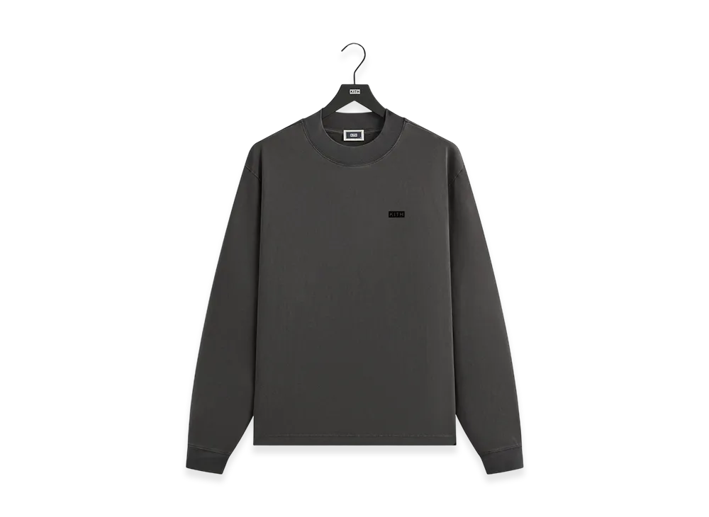 Kith Long Sleeve Mock Neck LAX Tee "Carbon"