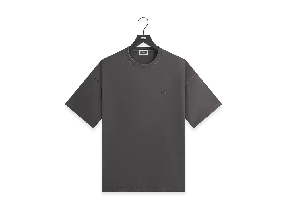 Kith Sueded Jersey Bishop Tee "Hematite"