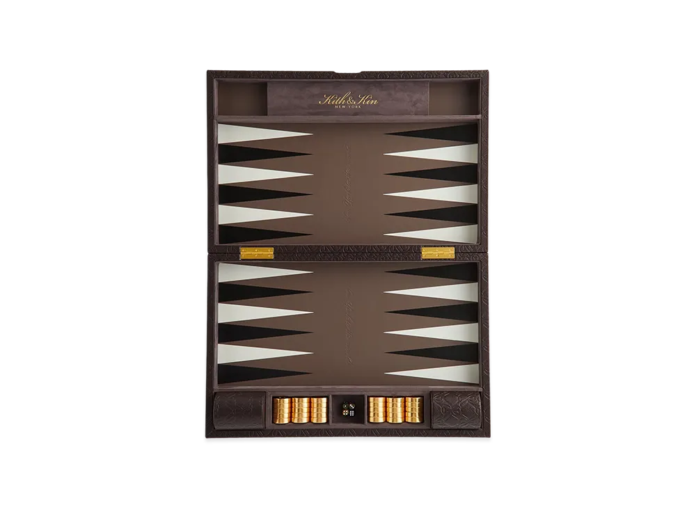 Kith Crest Monogram Backgammon Board "Incognito"
